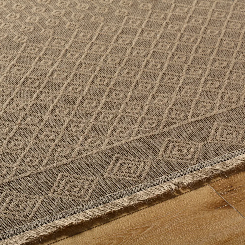 Kashvi Cottage Tan Machine Washable Jute Rug - Image 11
