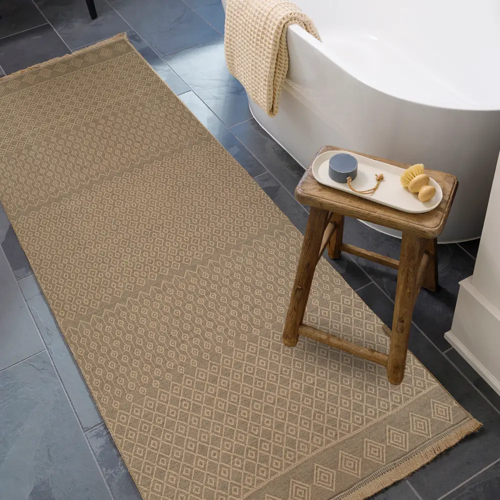 Kashvi Cottage Tan Machine Washable Jute Rug - Image 3