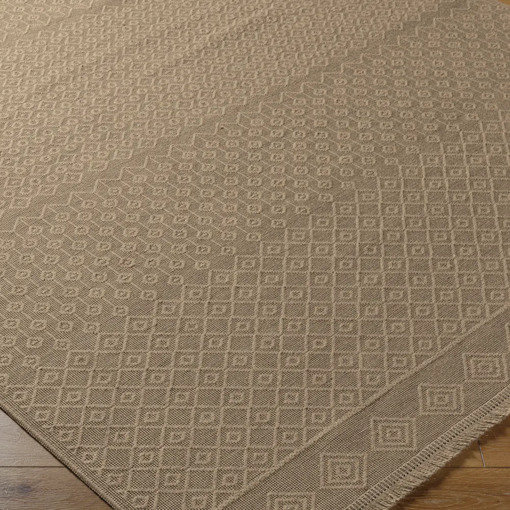 Kashvi Cottage Tan Machine Washable Jute Rug - Image 7