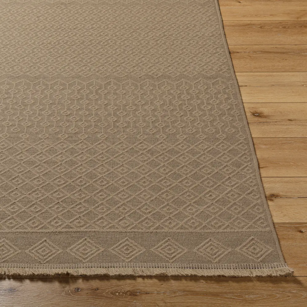 Kashvi Cottage Tan Machine Washable Jute Rug - Image 9