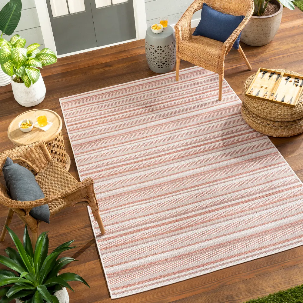 Kavita In- & Outdoor Global Coral/Pink Rug - Image 9