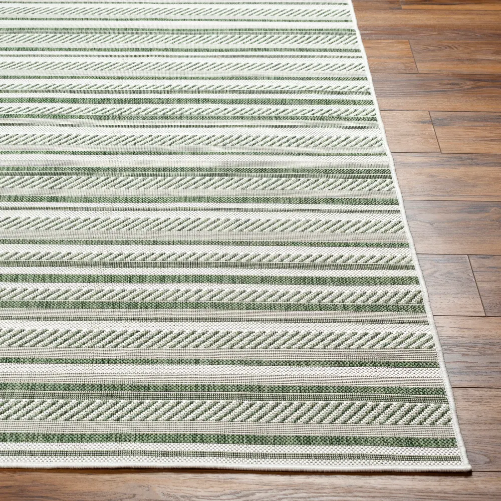Kavita In- & Outdoor Global Moss Green Rug - Image 8