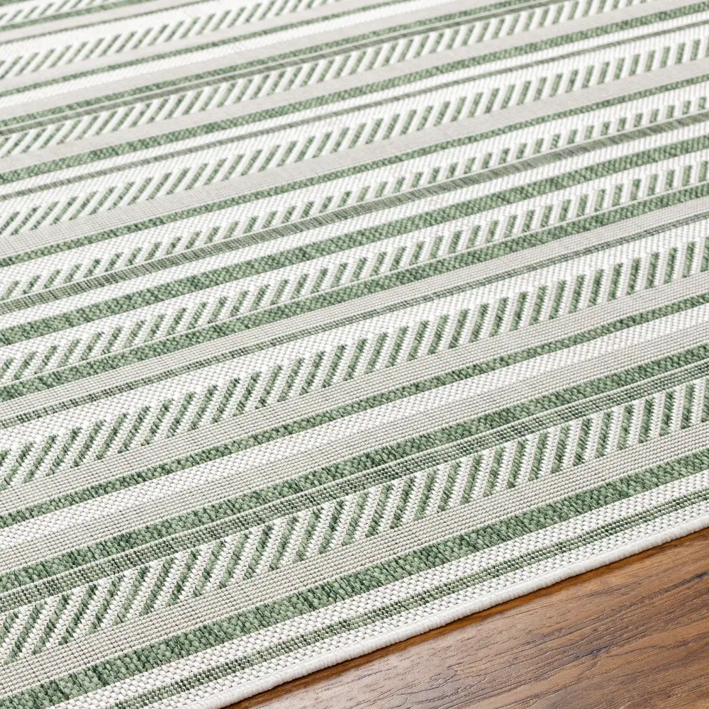 Kavita In- & Outdoor Global Moss Green Rug - Image 9