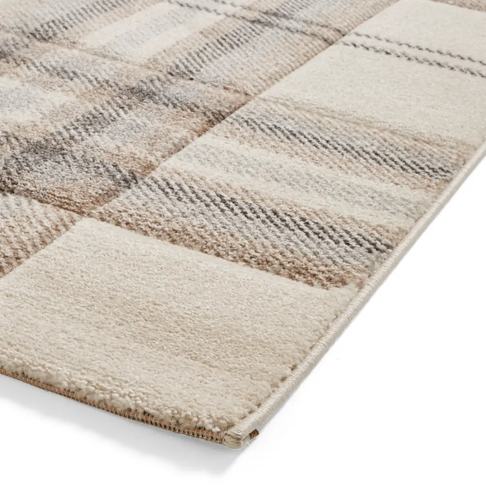 Catherine Lansfield Kelso Check Natural - Washable - Image 6