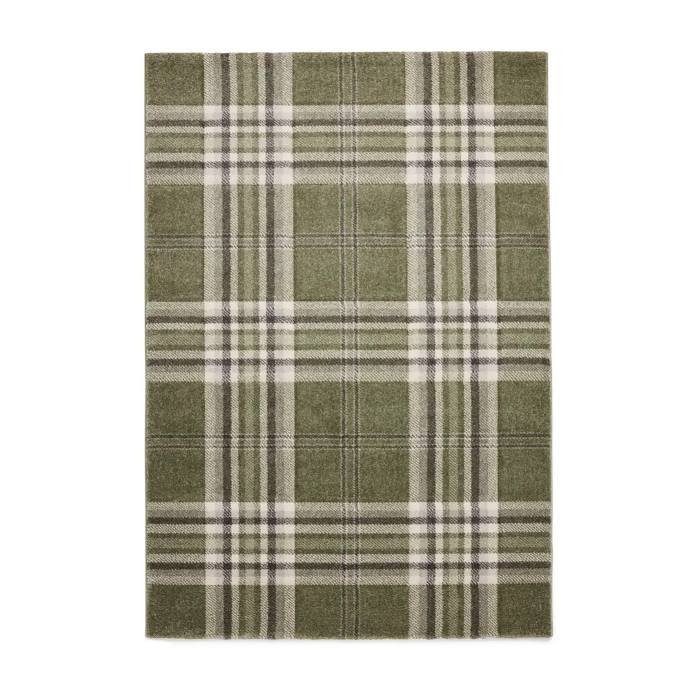 Catherine Lansfield Kelso Check Sage Green - Washable - Image 6