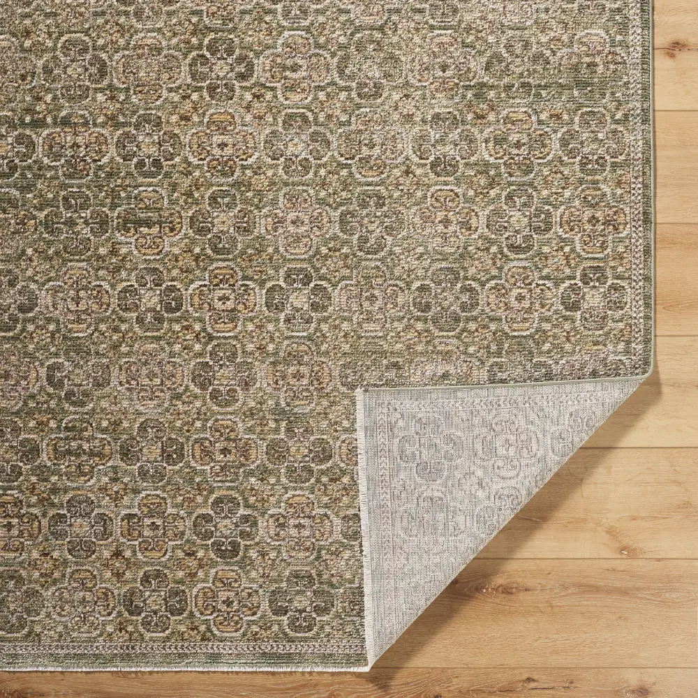 Myrtle Avenue II Galey Alix X Livabliss Vintage Oriental Boho Olive Rug - Image 2