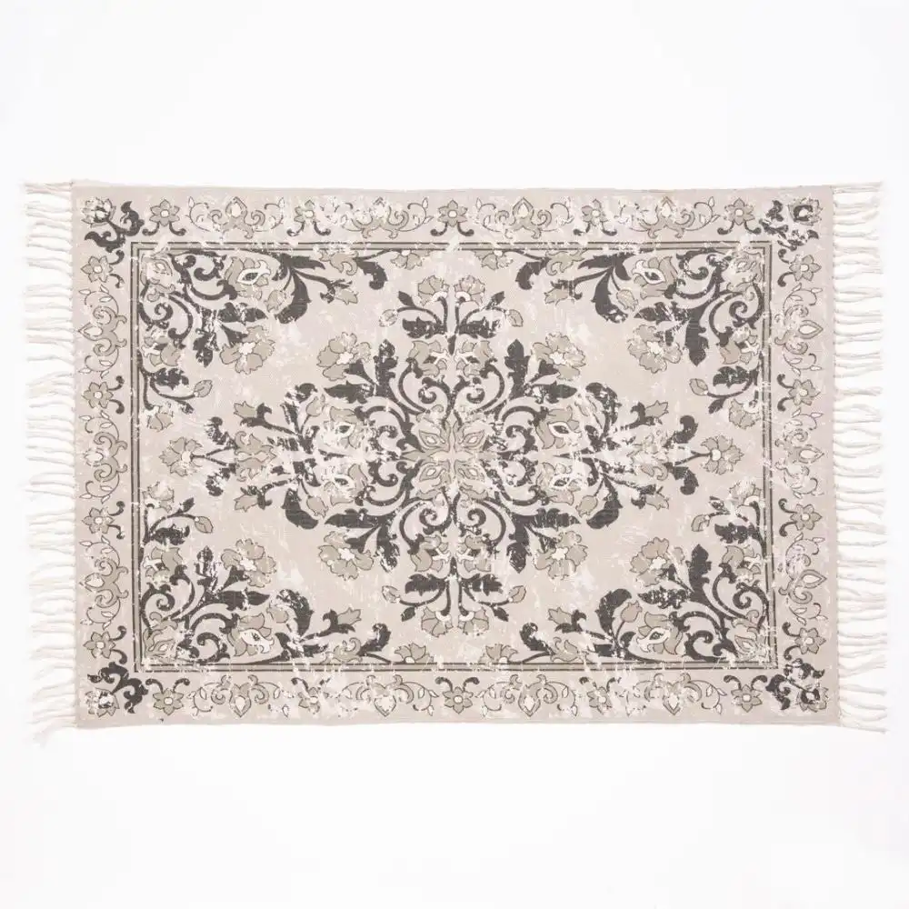 Kew Antique Indoor Outdoors Grey Rug - Image 4