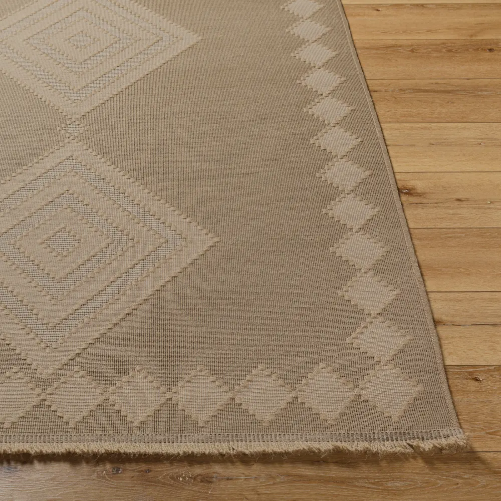 Keyuri Cottage Tan/Light Beige Machine Washable Jute Rug - Image 12