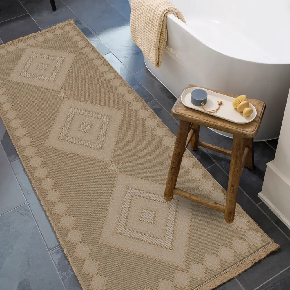 Keyuri Cottage Tan/Light Beige Machine Washable Jute Rug - Image 5