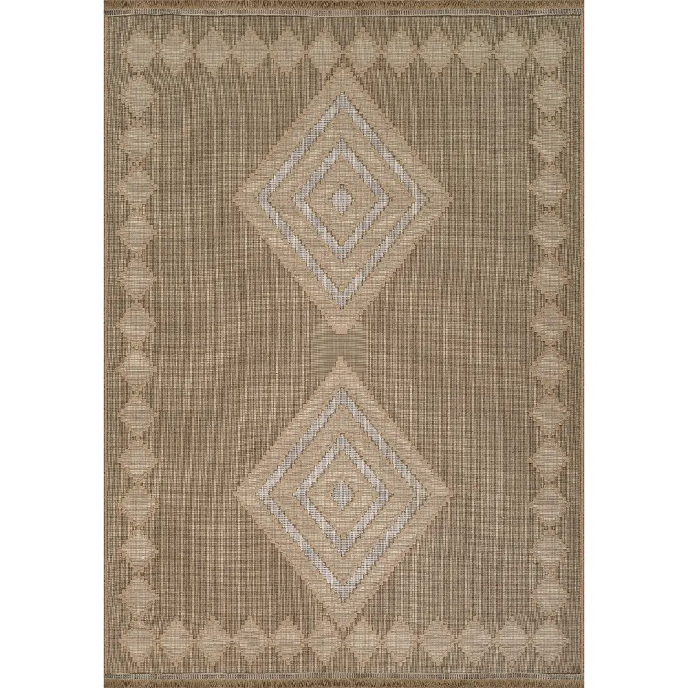 Keyuri Cottage Tan/Light Beige Machine Washable Jute Rug - Image 6