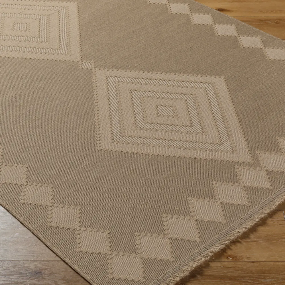 Keyuri Cottage Tan/Light Beige Machine Washable Jute Rug - Image 7