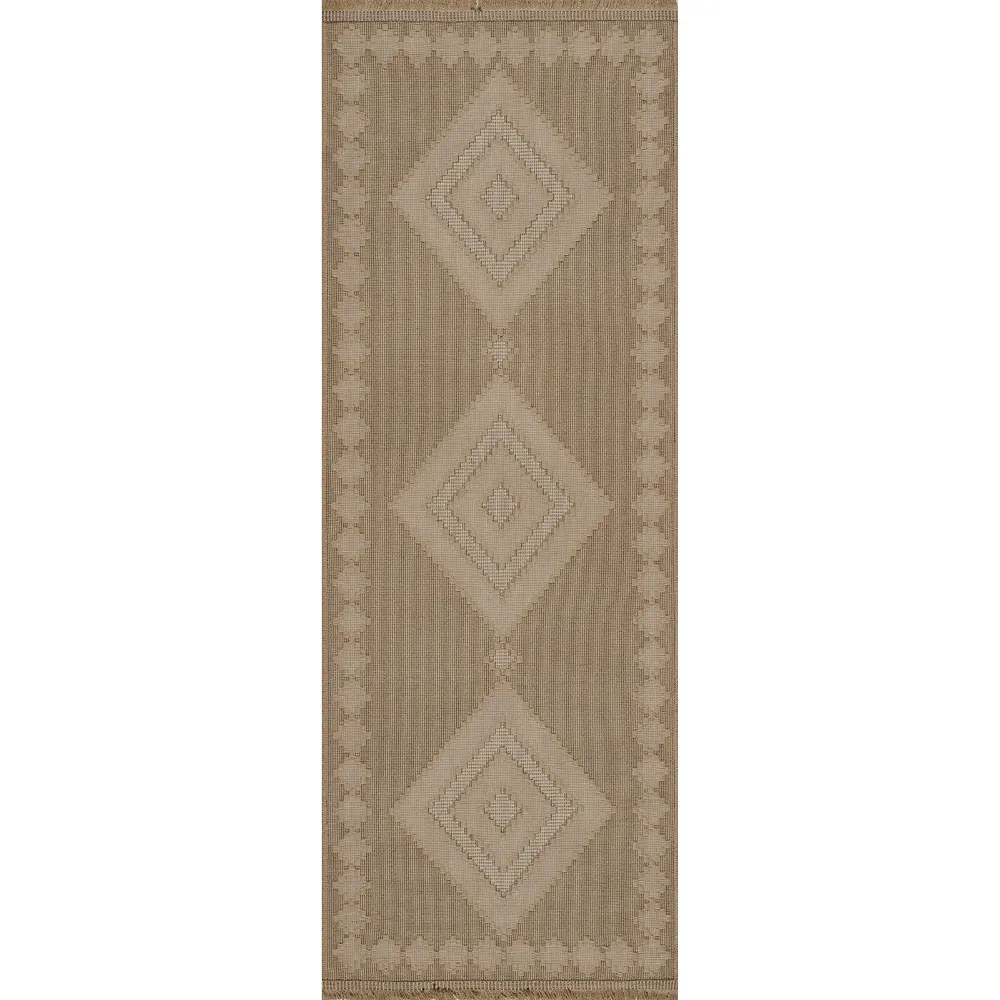 Keyuri Cottage Tan/Light Beige Machine Washable Jute Rug - Image 9