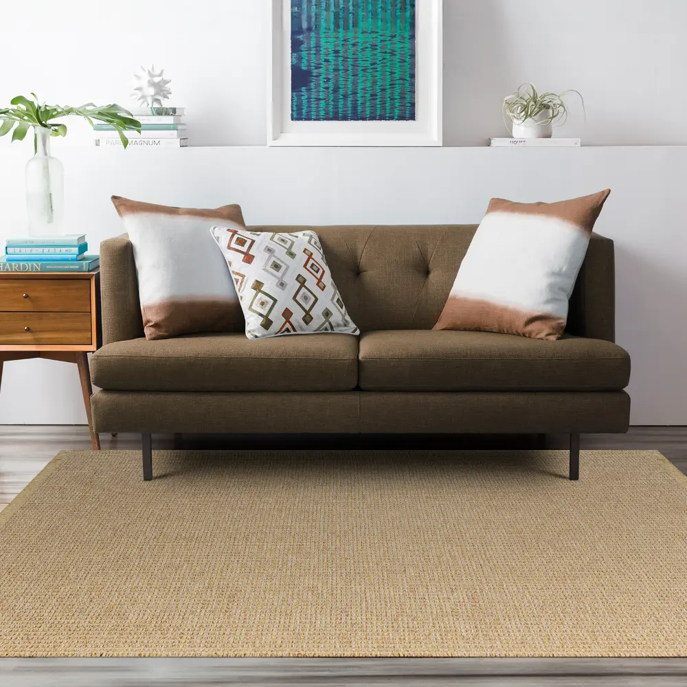 Kimi Becki Owens X Livabliss Solid And Border Brown Jute Rug - Image 3