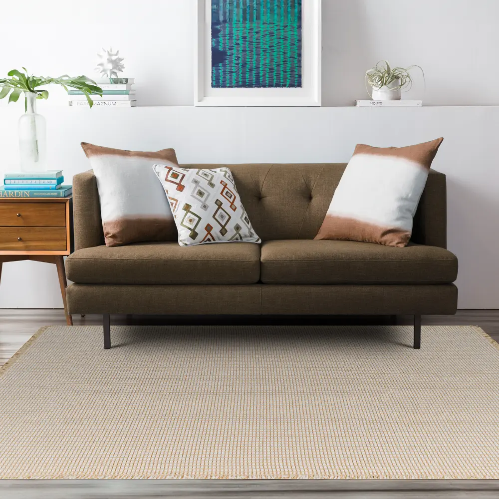Kimi Becki Owens X Livabliss Solid And Border Mocha Jute Rug - Image 3