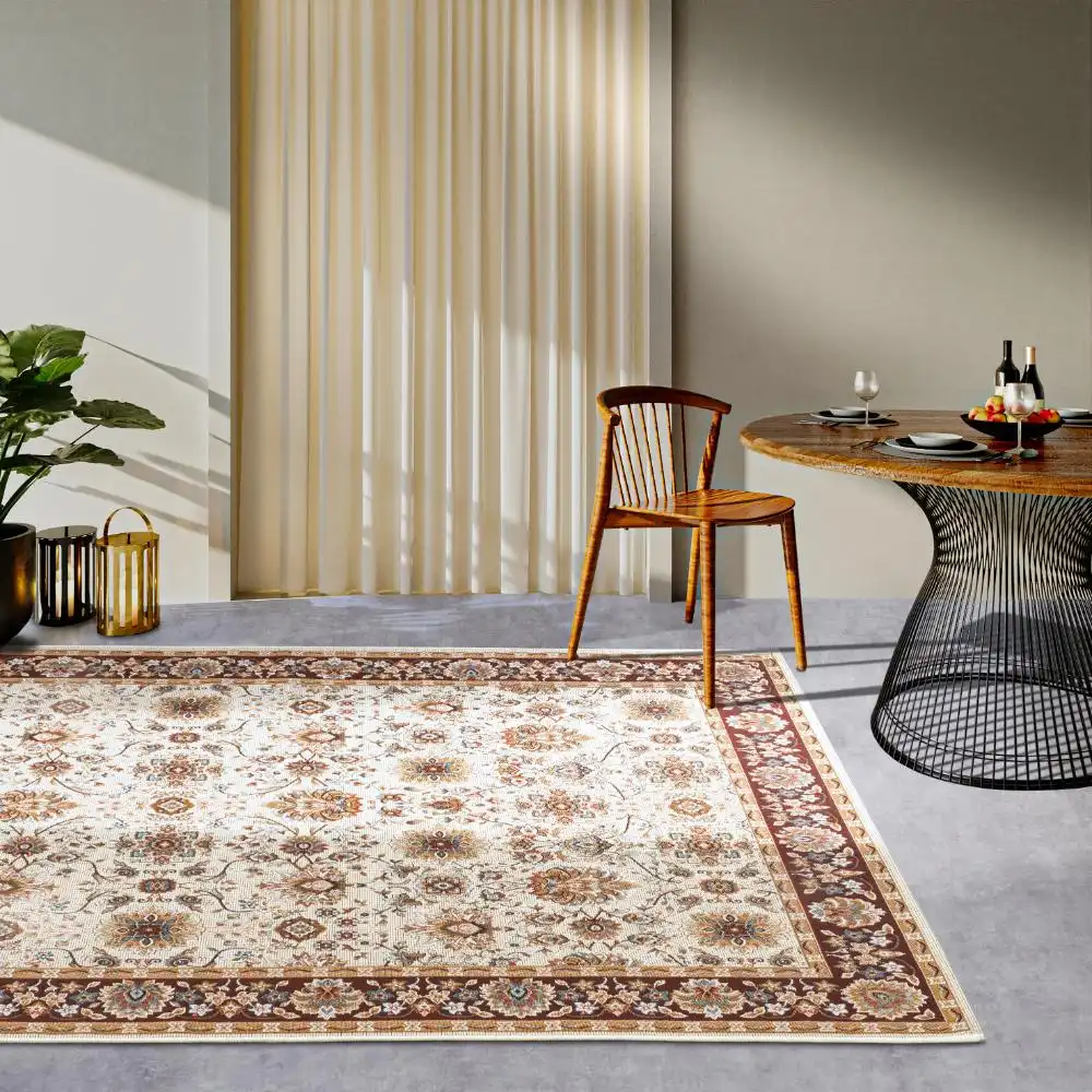 Kollektion 1767 106054 Cream Brown Rug