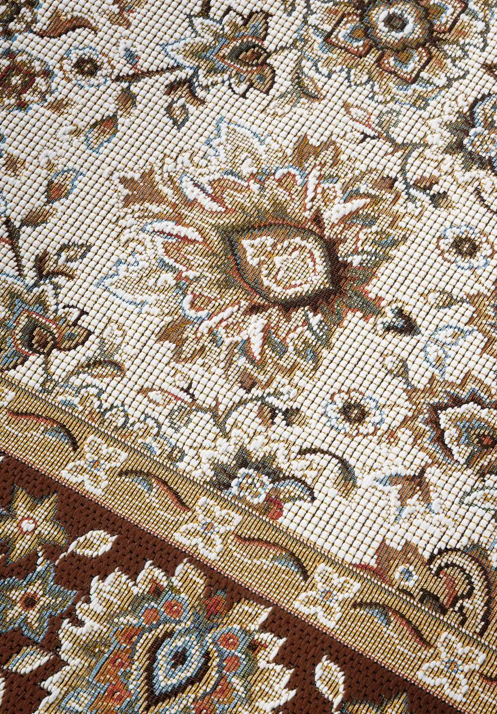 Kollektion 1767 106054 Cream Brown Rug - Image 3