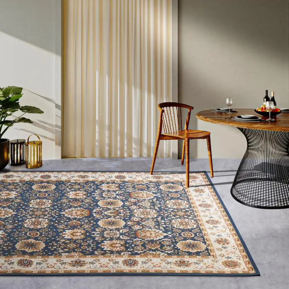 Kollektion 1767 106055 Blue Cream Rug