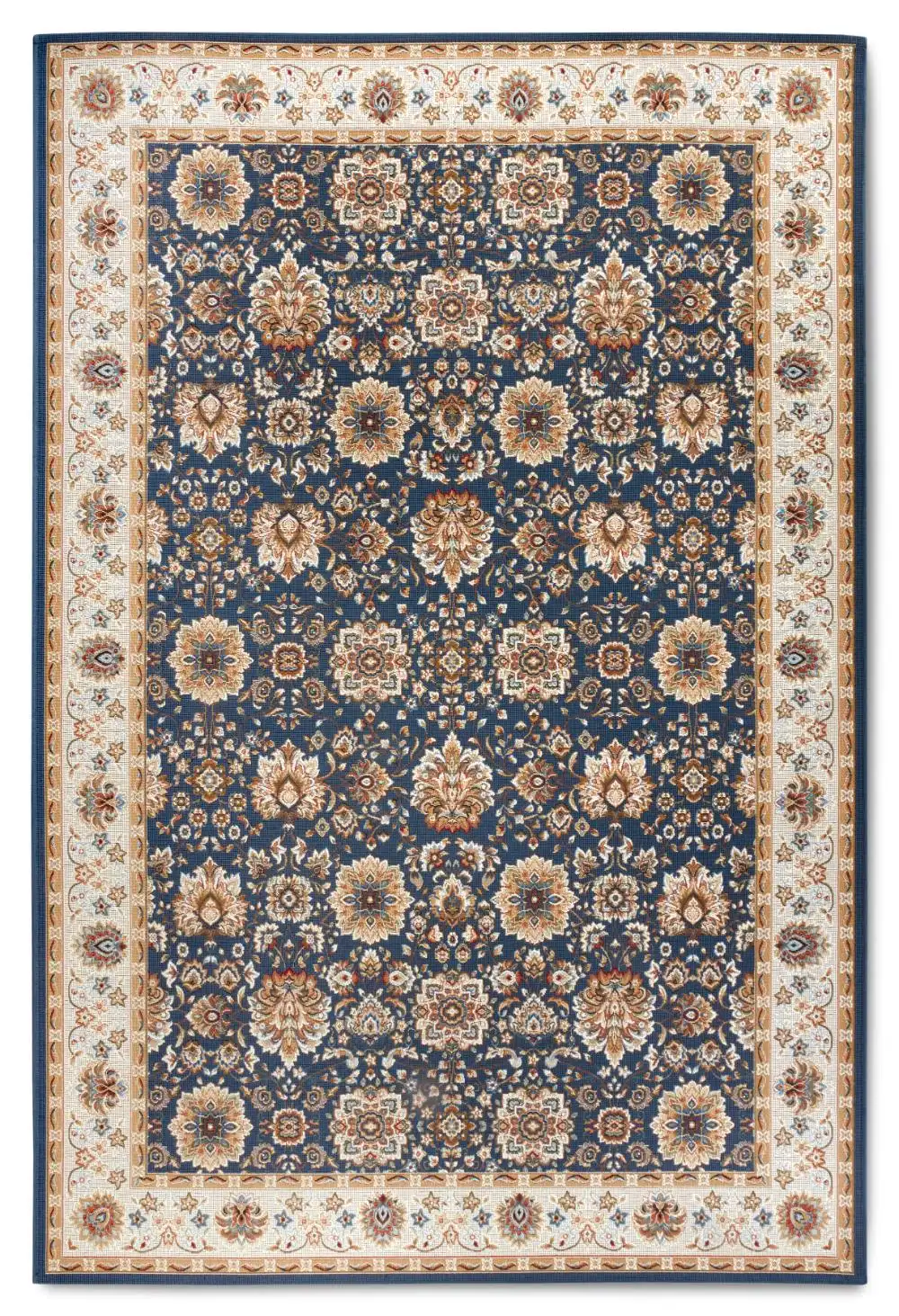 Kollektion 1767 106055 Blue Cream Rug - Image 2