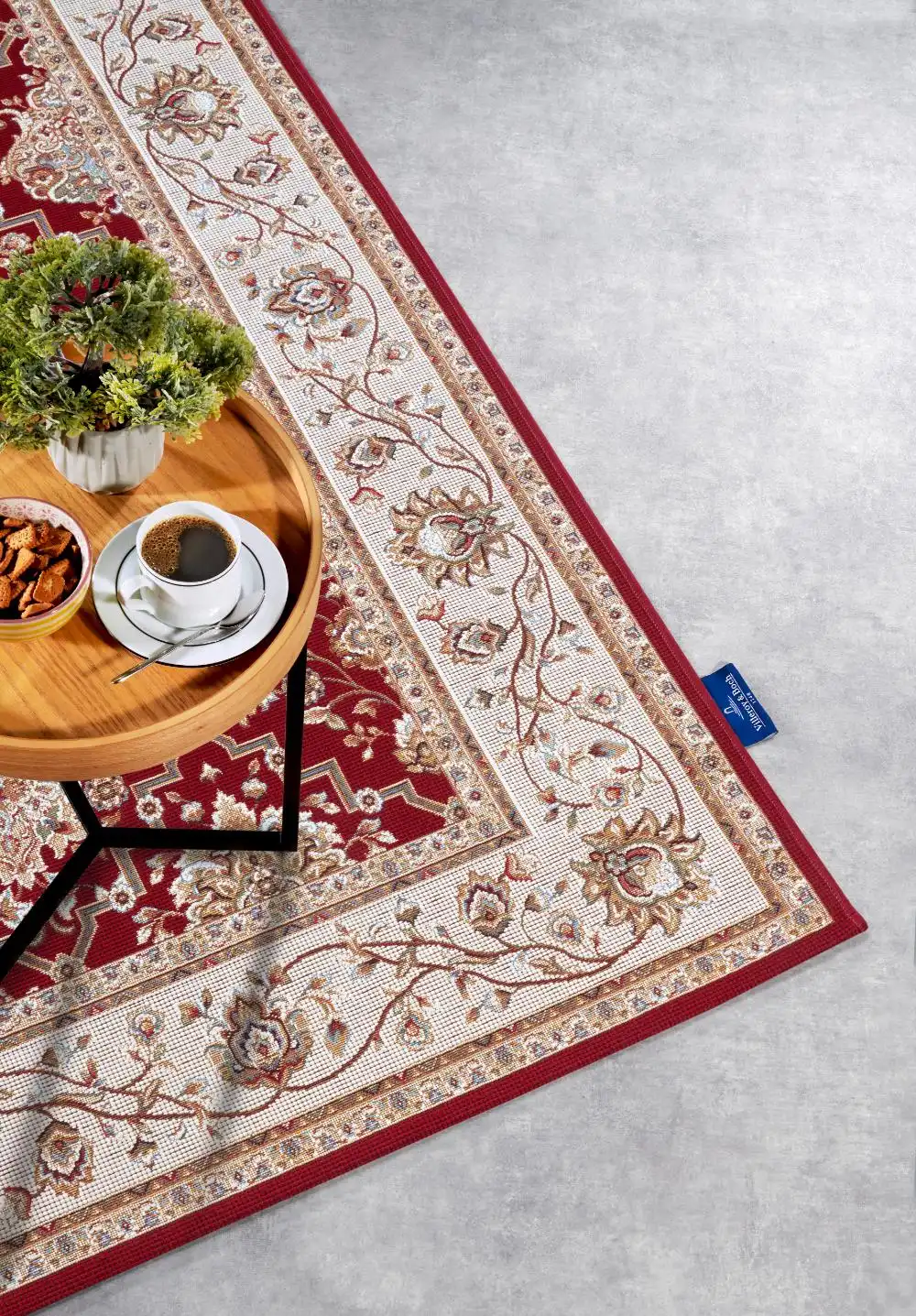 Kollektion 1767 106057 Red Cream Rug - Image 5