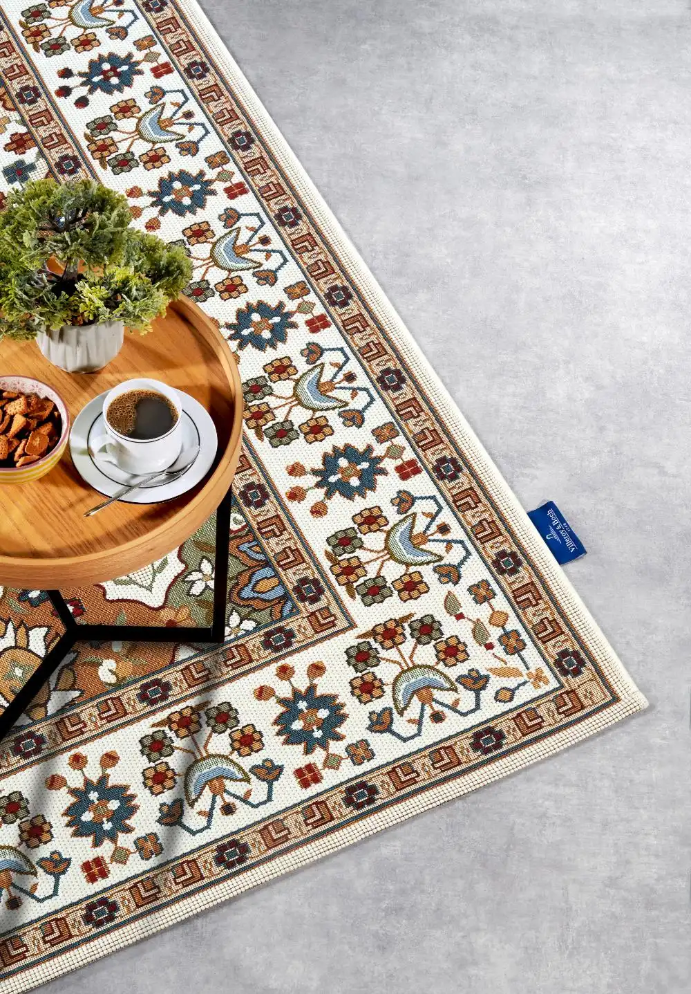 Kollektion 1767 106058 Cream Multicolor Rug - Image 3