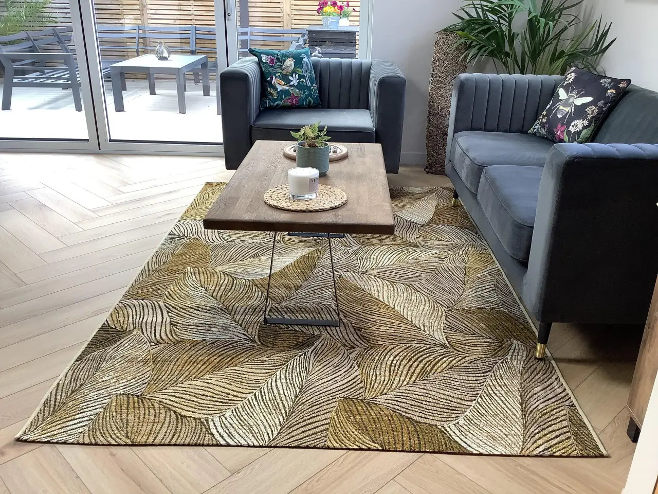 Kollektion 1767 106059 Gold Black Rug - Image 2