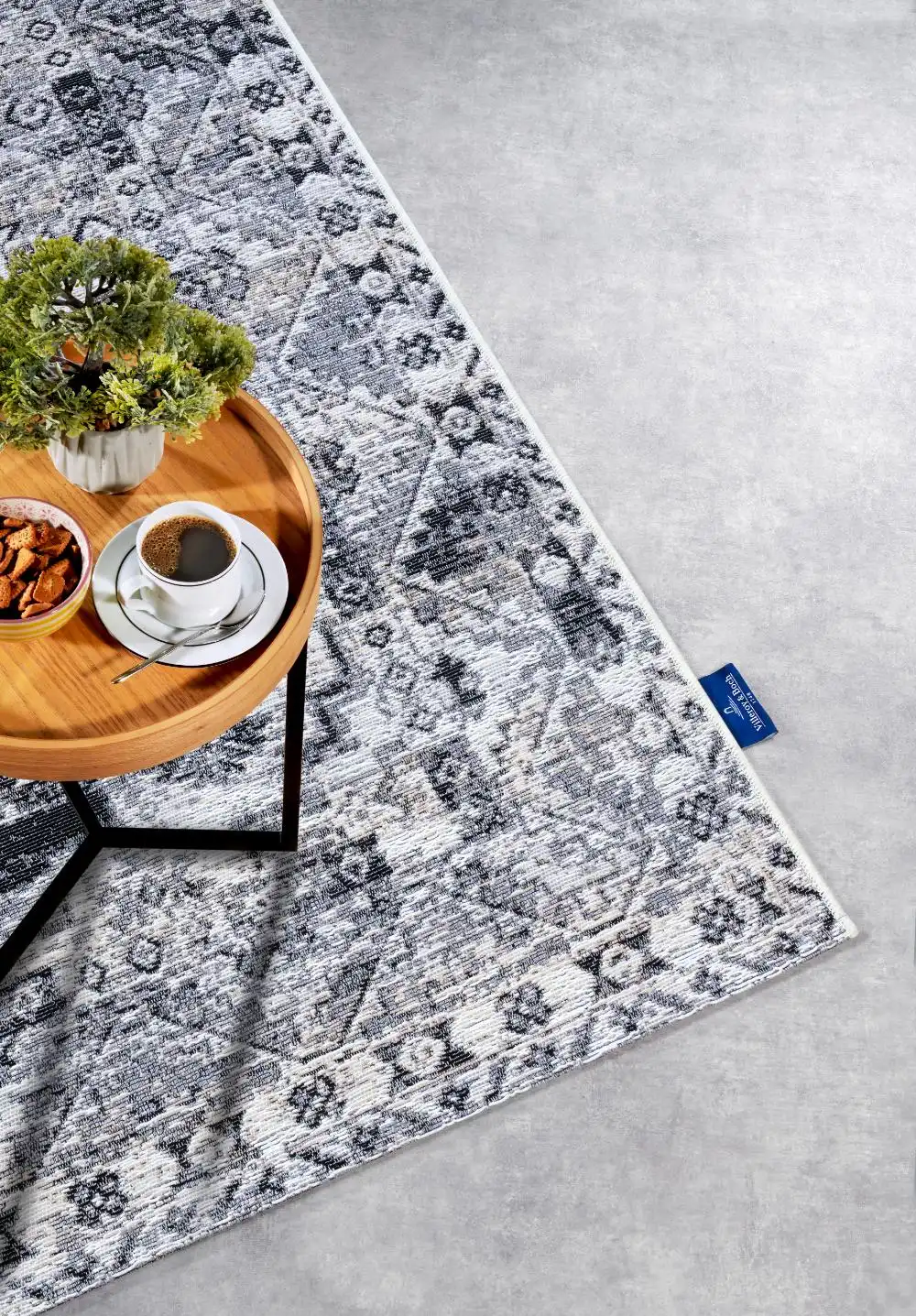Kollektion 1767 106063 Cream Grey Rug - Image 6