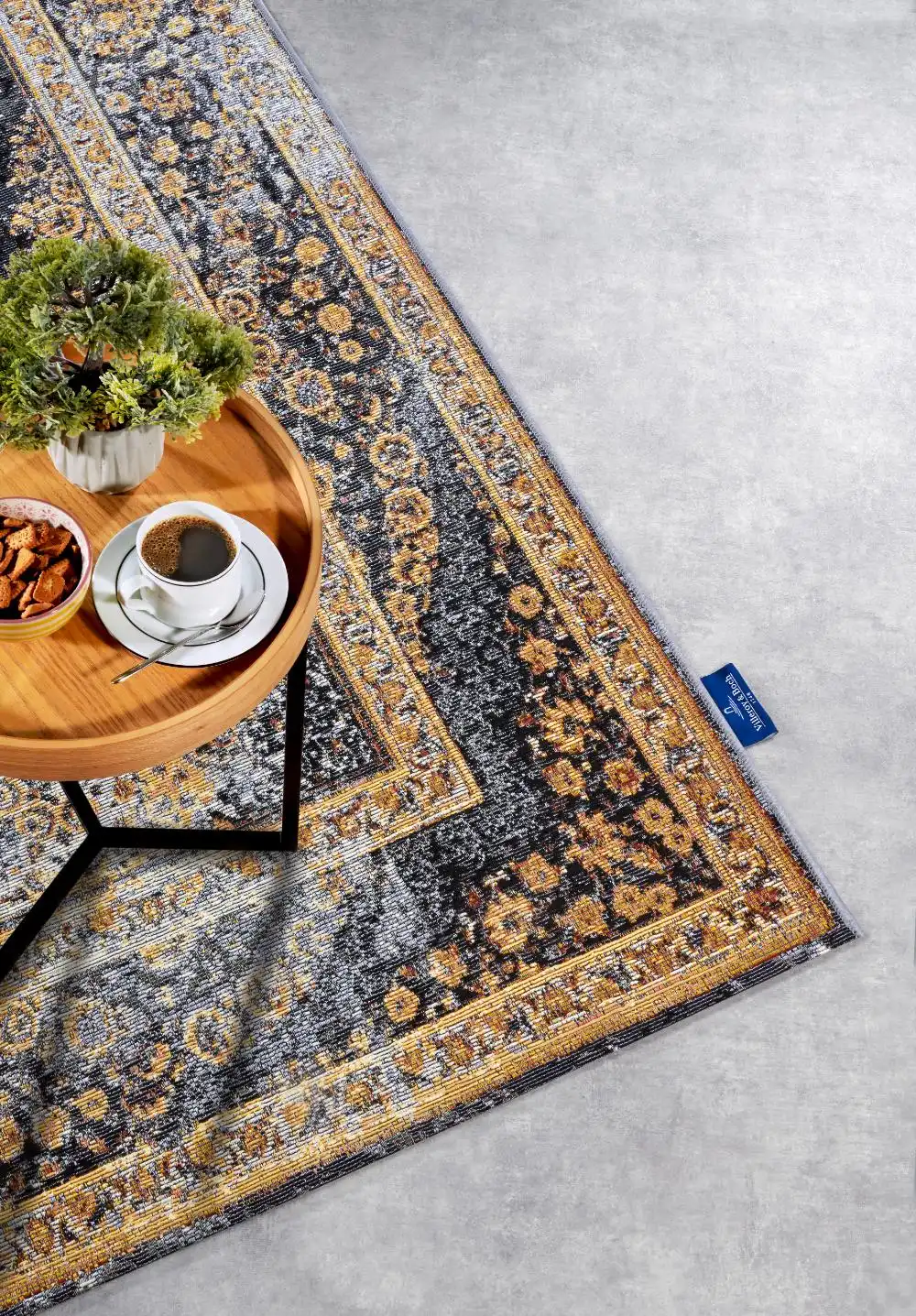 Kollektion 1767 106065 Anthracite Gold Rug - Image 5