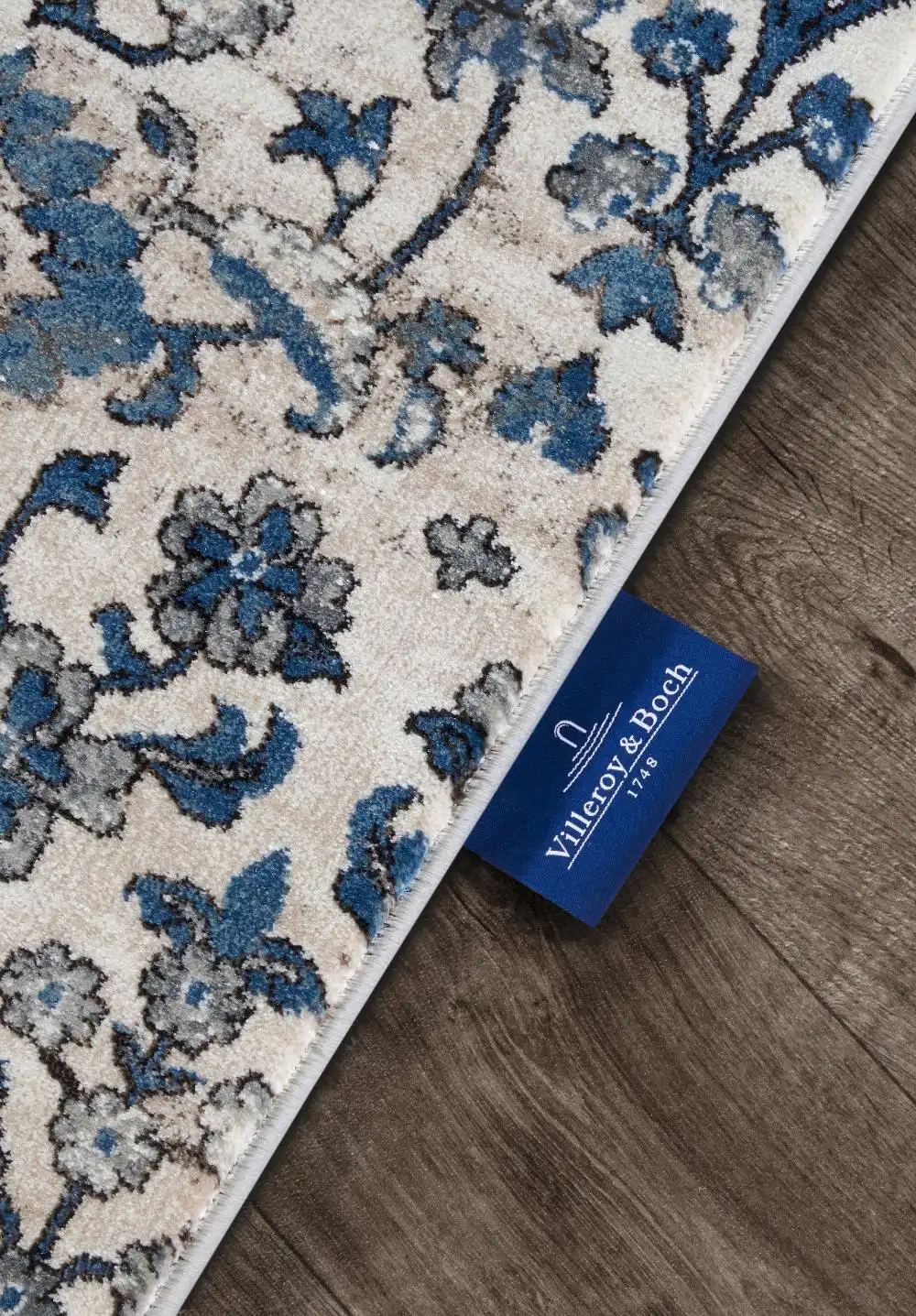 Kollektion 1869 106120 Cream Blue Rug - Image 4