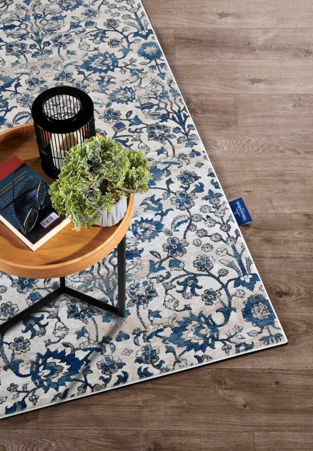 Kollektion 1869 106120 Cream Blue Rug - Image 8