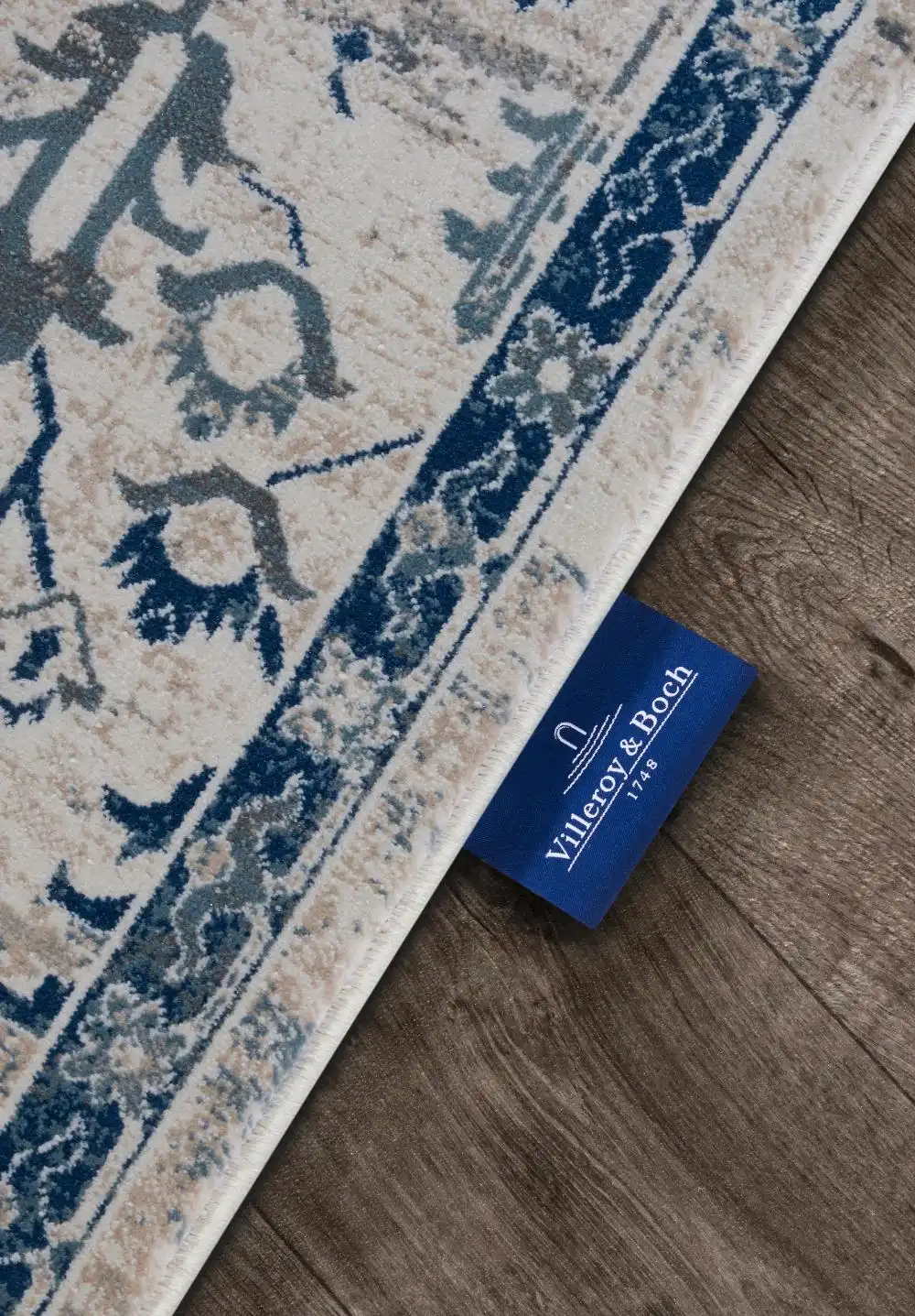 Kollektion 1869 106121 Cream Blue Rug - Image 4