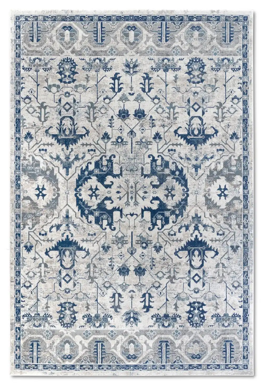 Kollektion 1869 106121 Cream Blue Rug - Image 6