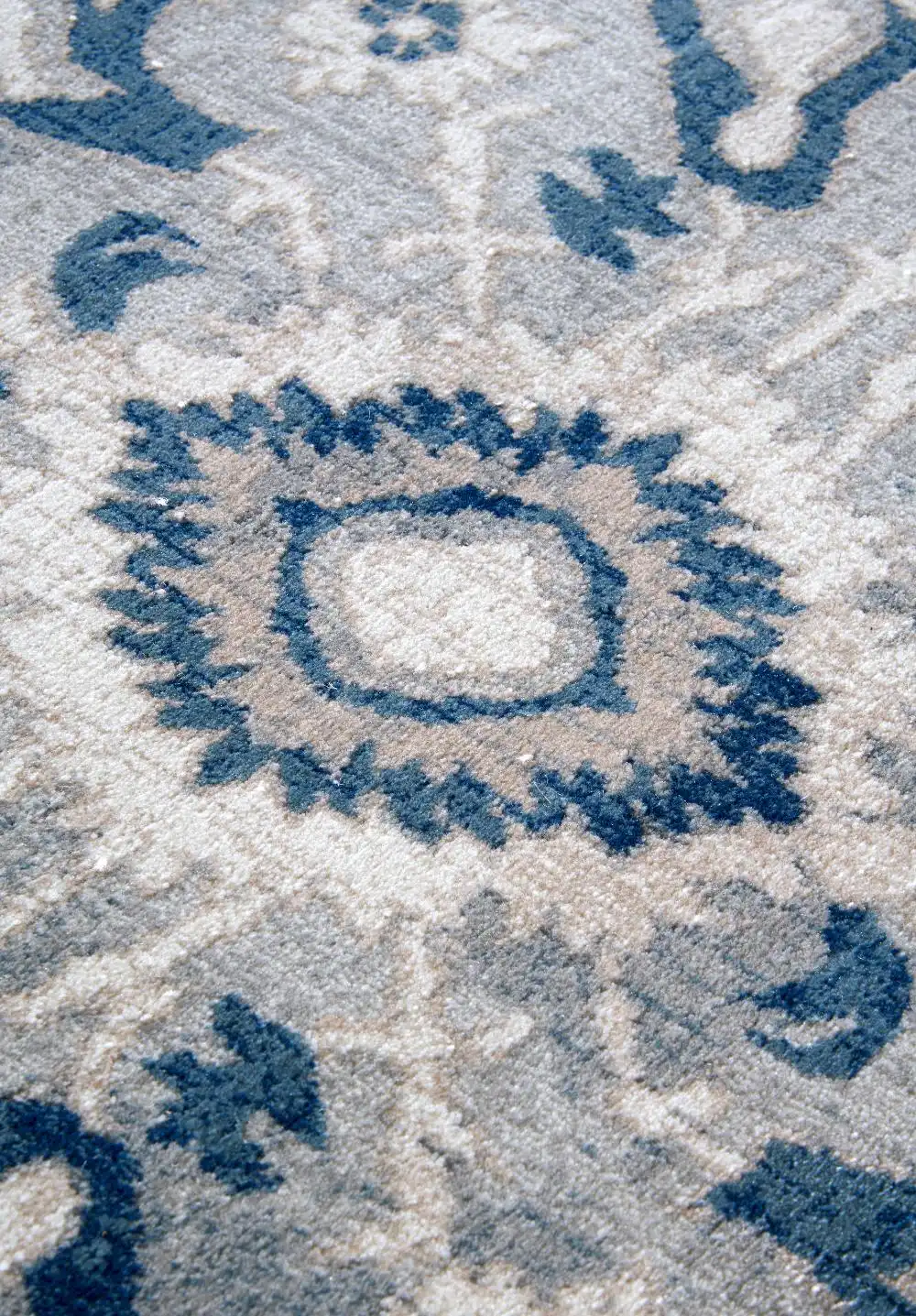 Kollektion 1869 106122 Cream Blue Rug - Image 2