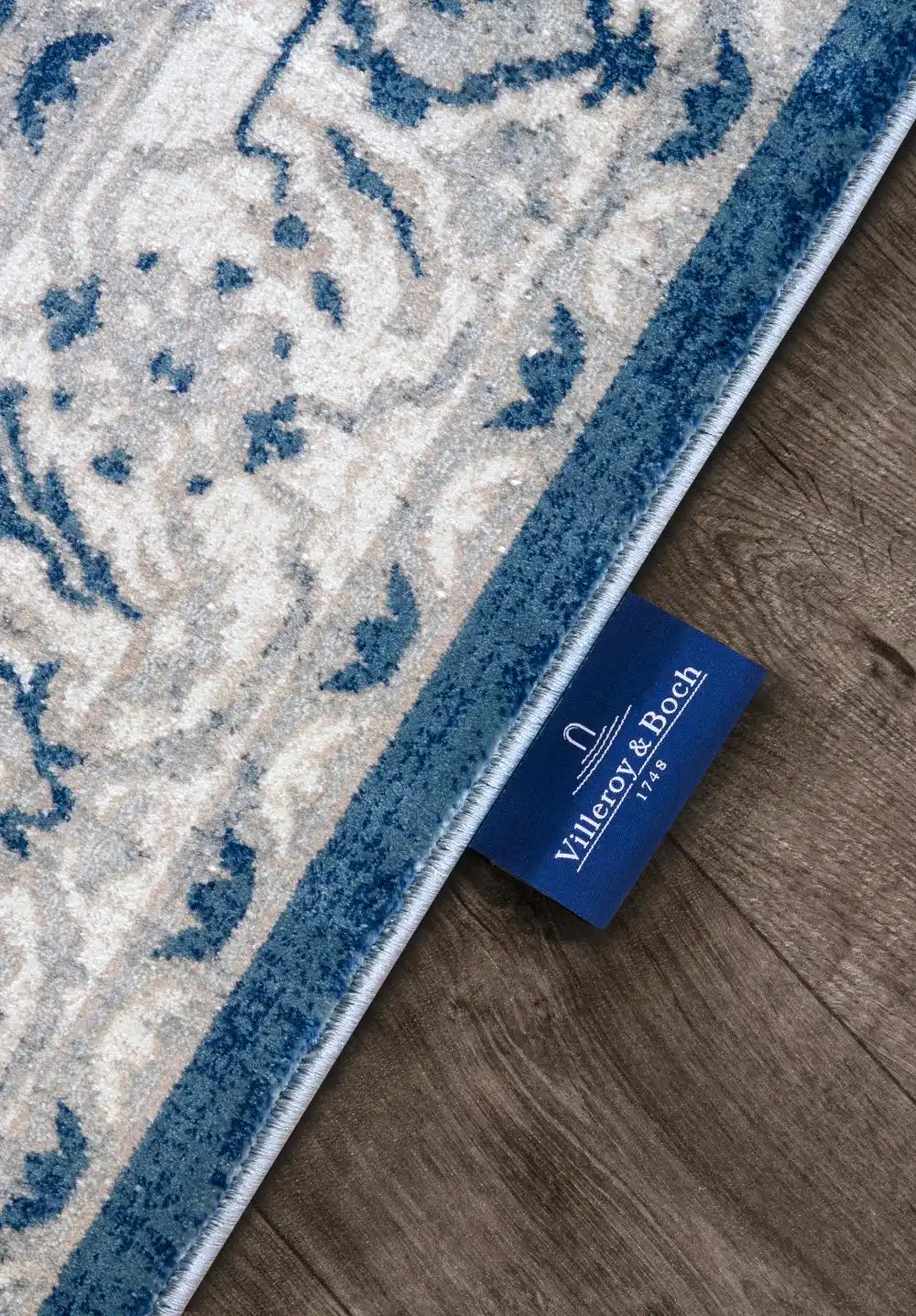 Kollektion 1869 106122 Cream Blue Rug - Image 3