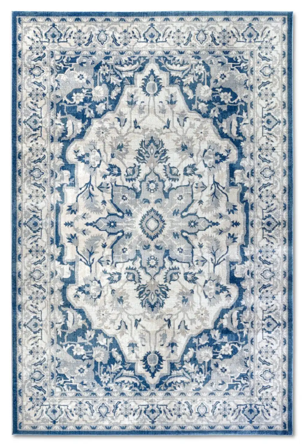 Kollektion 1869 106122 Cream Blue Rug - Image 4