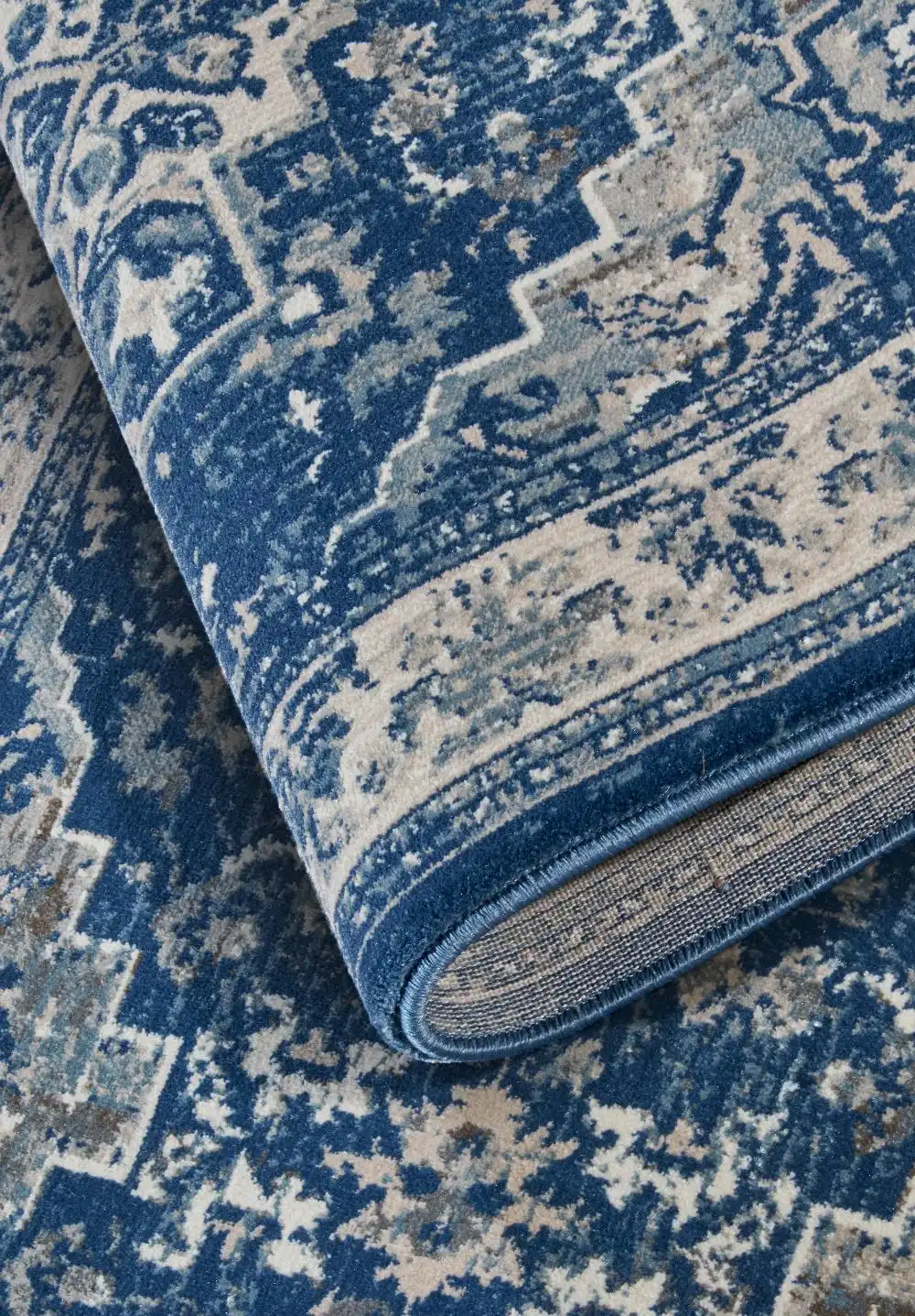 Kollektion 1869 106123 Blue Cream Rug - Image 7