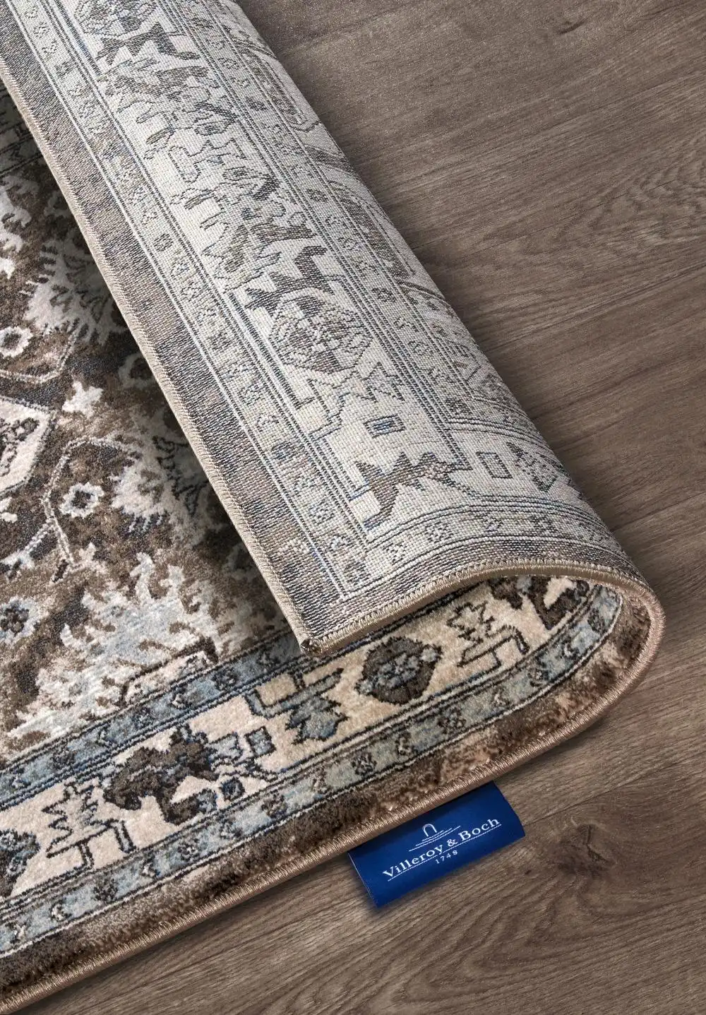 Kollektion 1869 106124 Brown Cream Rug - Image 7