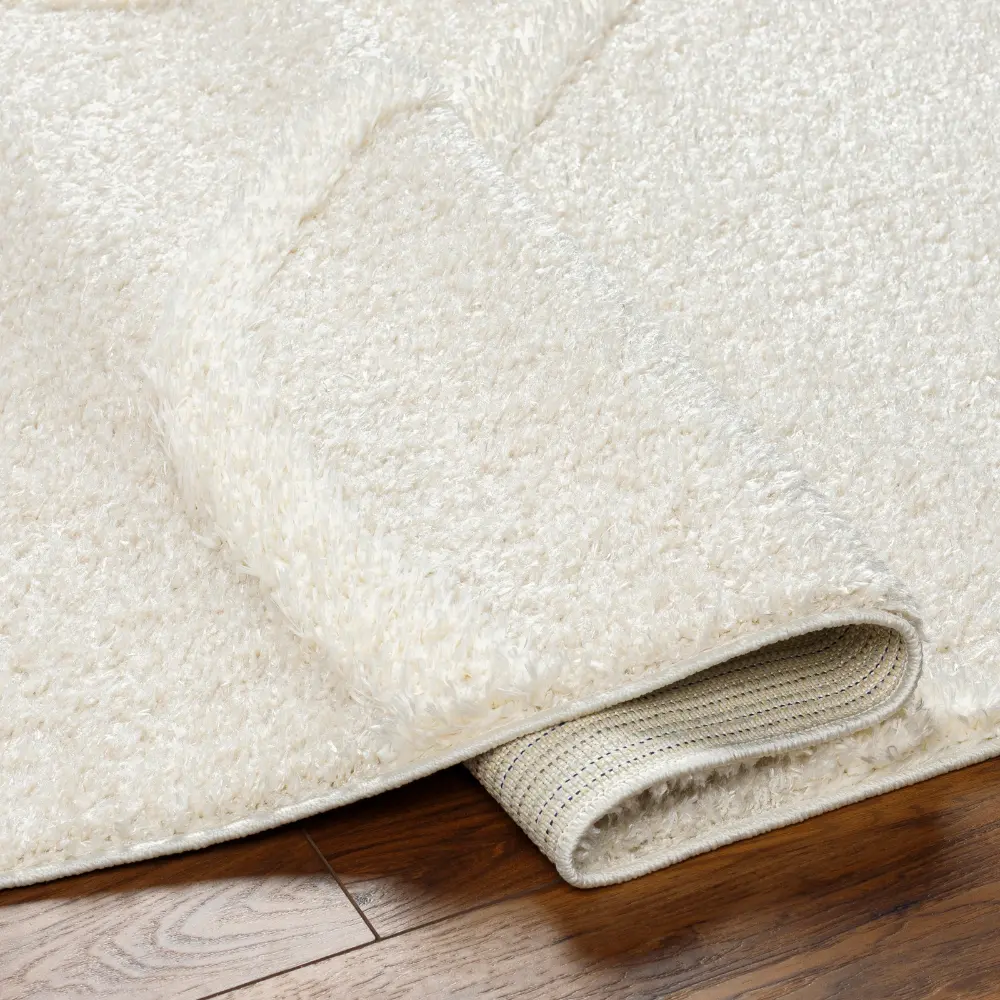 Kotira Shaggy Modern Plush Pile Beige Rug - Image 6