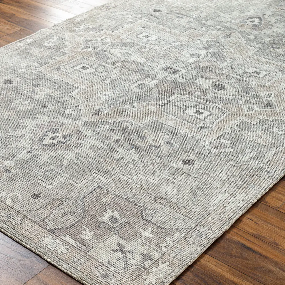 Elle Becki Owens X Livabliss Vintage Oriental Boho Camel/Dark Brown Rug - Image 2