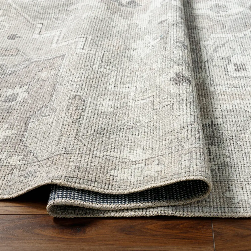 Elle Becki Owens X Livabliss Vintage Oriental Boho Camel/Dark Brown Rug - Image 4