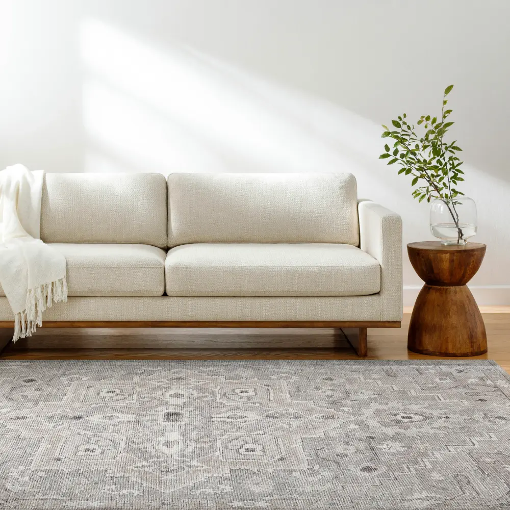 Elle Becki Owens X Livabliss Vintage Oriental Boho Camel/Dark Brown Rug - Image 7