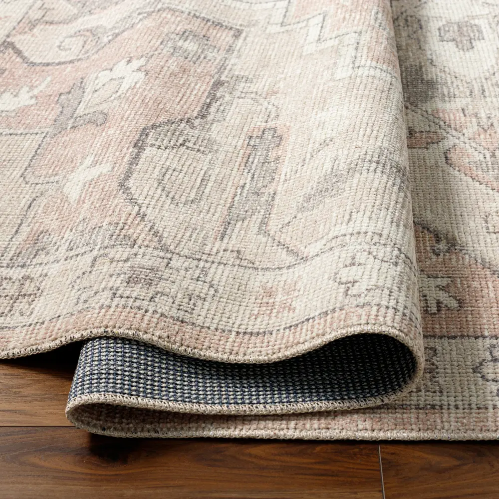Elle Becki Owens X Livabliss Vintage Oriental Boho Salmon Rug - Image 8