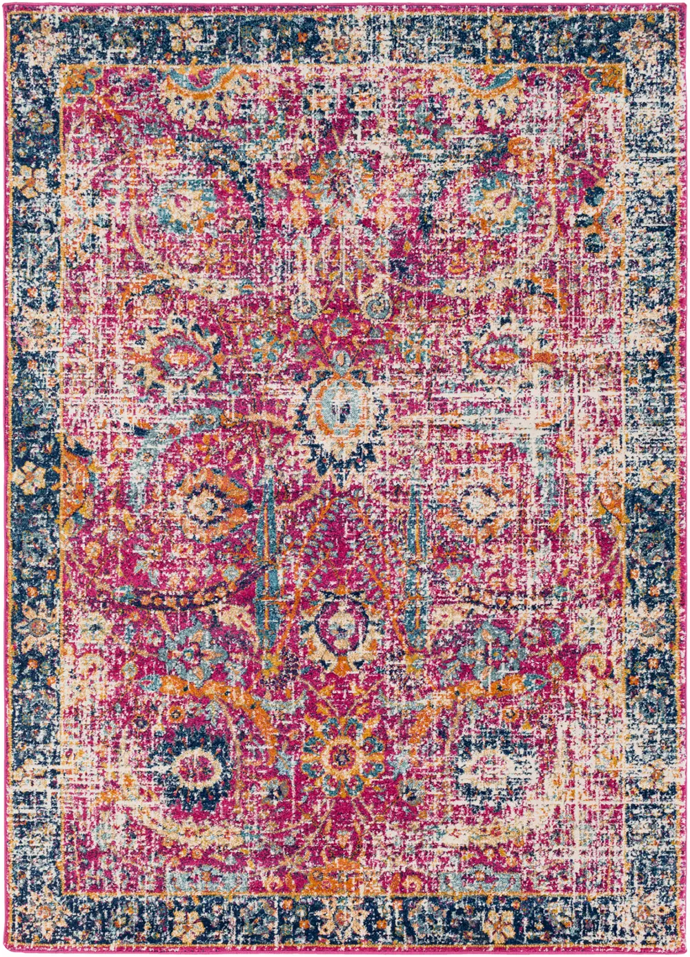 Kush Vintage Oriental Boho Burgundy Rug - Image 5