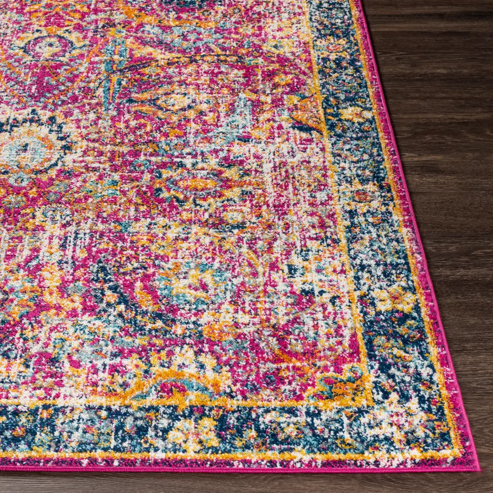 Kush Vintage Oriental Boho Burgundy Rug - Image 8