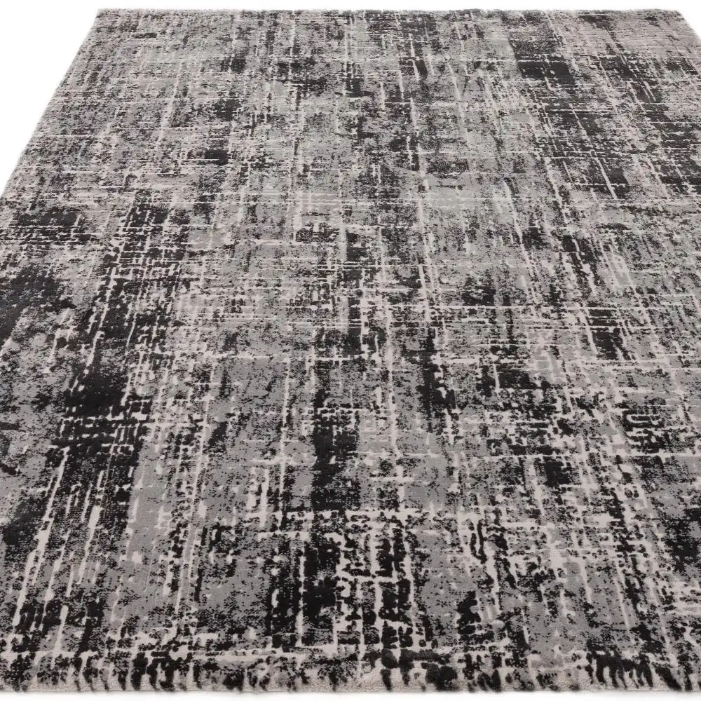 Kuza Abstract Black Rug - Image 4