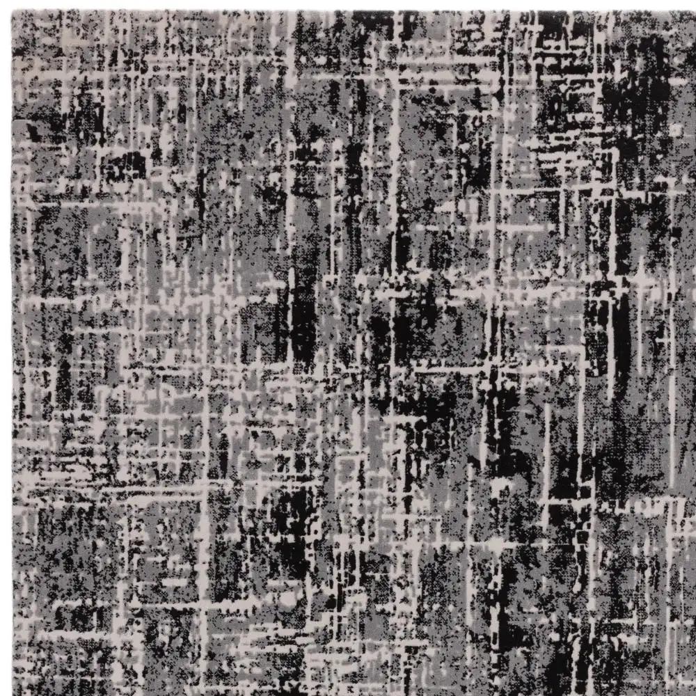 Kuza Abstract Black Rug - Image 5