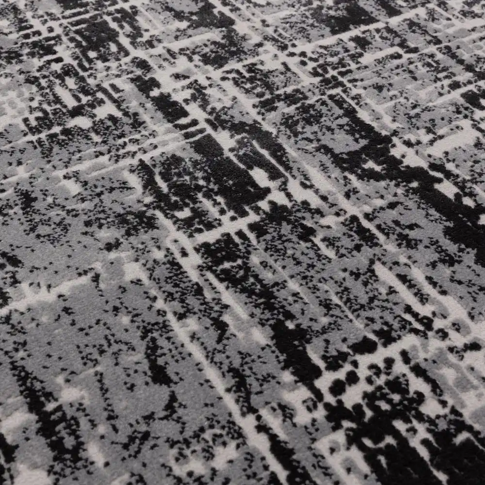 Kuza Abstract Black Rug - Image 7