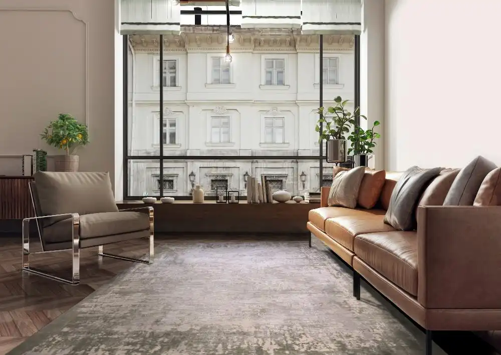 Kuza Border Green Rug - Image 2