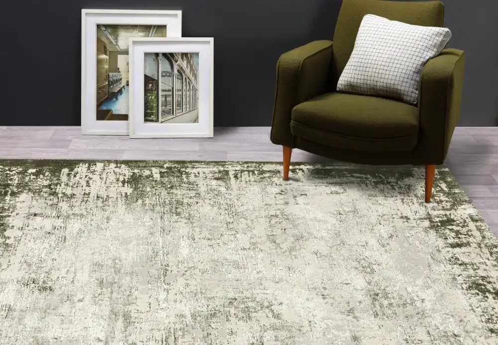 Kuza Border Green Rug - Image 4