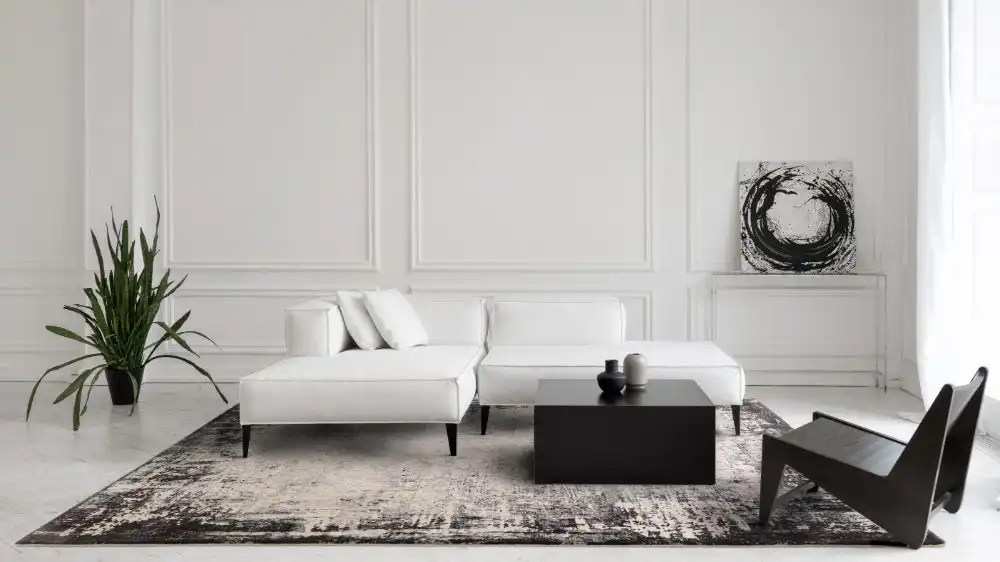 Kuza Border Grey Rug - Image 4