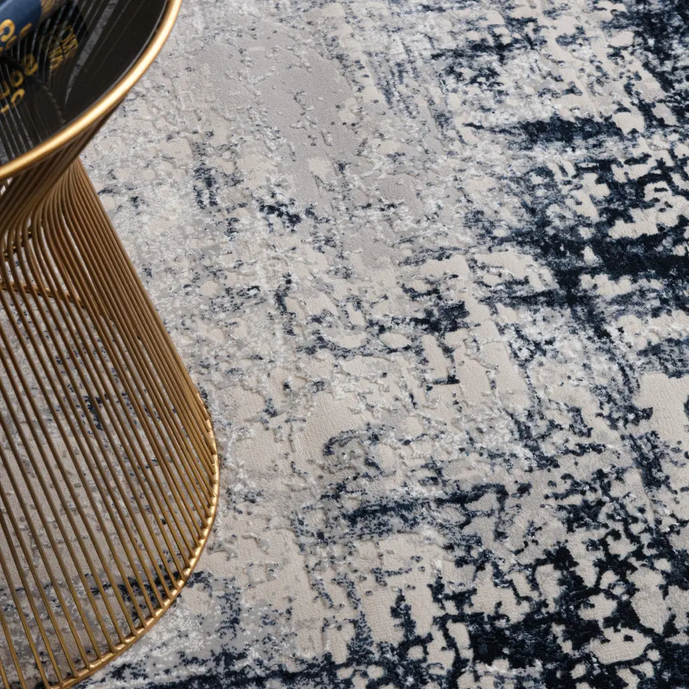 Kuza Border Navy Rug - Image 3